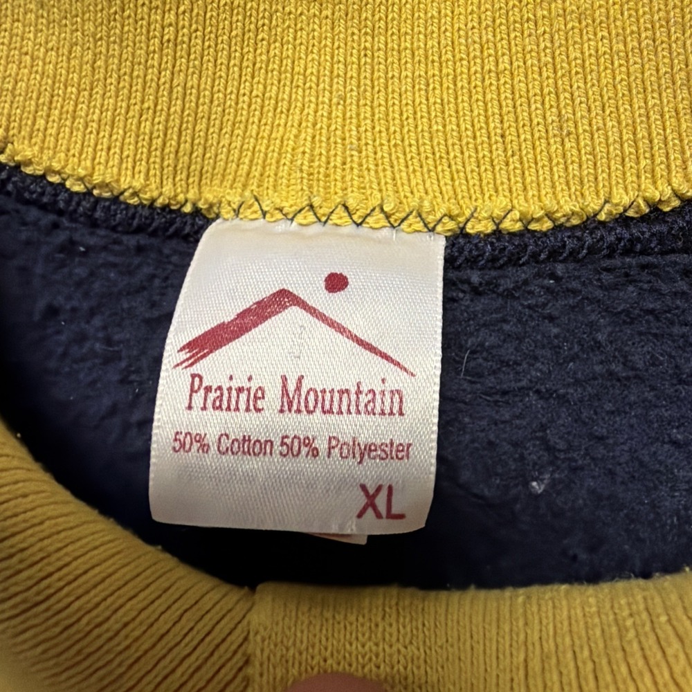 Vintage 90s Made In USA Sweatshirt‎ Crew Neck Collared Alaska Stars Sweatshirt - Picture 4 of 7